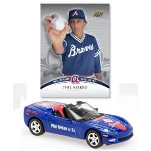  MLB 164 Scale Corvette Diecast Hall of Fame   Phil Niekro 