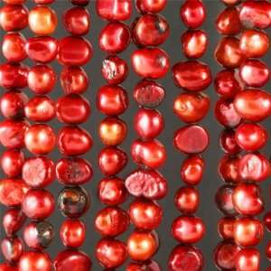  5mm Red Potato Freshwater Pearls Arts, Crafts & Sewing