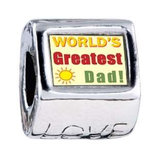  Soufeel Worlds Greatest Dad Love European Beads Fits All 