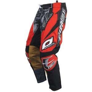  Oneal 08 Hardwear Black and Red MX Riding Pants (Size30 