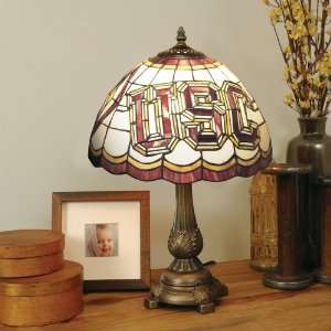  University of Southern California Stained Glass Table Lamp 