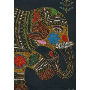  Indian Decorative Elephant Wall Hanging/Tapestry Zari 