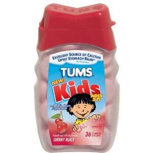 Tums Calcium Tablets for Kids, Cherry Blast, 36 Ea