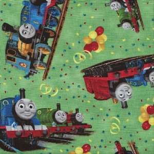  Thomas the Train Rail Heroes Cotton Fabric   Green