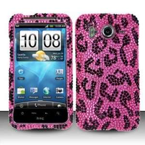   leopard design phone case that fits perfectly onto the HTC Inspire 4G