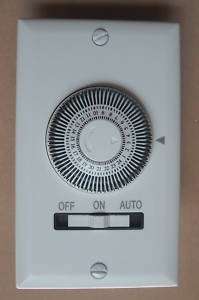 NEW 24HOUR HEAVYDUTY MECHANICAL INDOOR WALL TIMER WHITE  