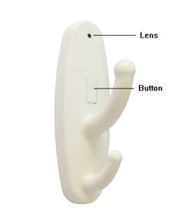 Clothes Hook Motion Detection Spy Camera Hidden DVR Cam 30fps White 