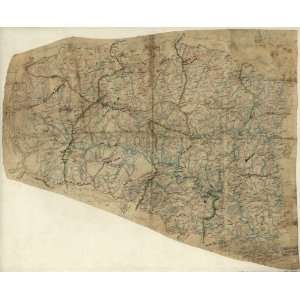 Civil War Map Map of Louisa County, Virginia / Jed 