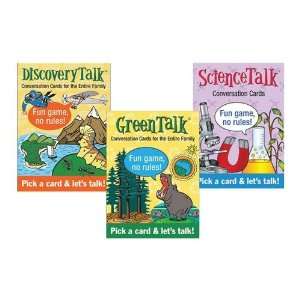   Talk Card Set Green, Science and Discovery (Set of 3) Toys & Games