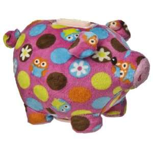  Mary Meyer Print Pizzazz 6 Piggy Bank Hoots Design Toys 