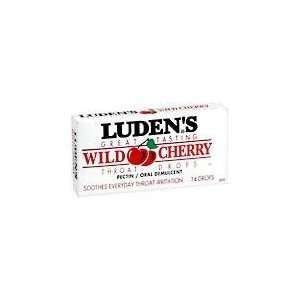  Ludens Cough Drops Box Wild Cherry   14/Box   20/ Health 