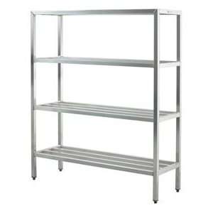  Aluminum Heavy Duty 4 Shelf Rack, 20Wx72Hx60L