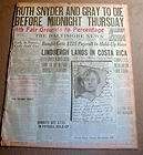 1939 newspaper headline LOU GEHRIG QUITS BASEBALL   is ill from ALS 