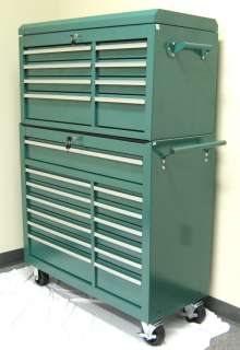 HEAVY DUTY TOOL CABINET CHEST TBR 4013 42X18X61 , Teal  