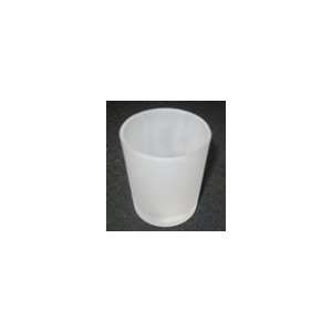  Set of Four Frosted Glass Votive Holders