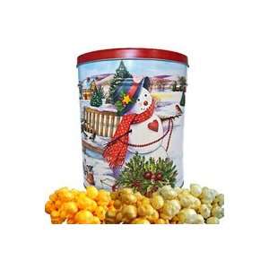 Country Snowman   3.5 Gallon Gift Tin  Grocery & Gourmet 