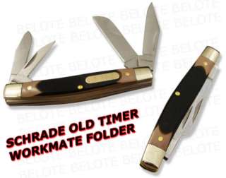 Schrade Old Timer DELRIN Workmate 4 Blade Knife 44OT  