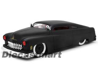 JADA DUB CITY 118 1951 MERCURY NEW DIECAST MODEL CAR MATTE BLACK W 