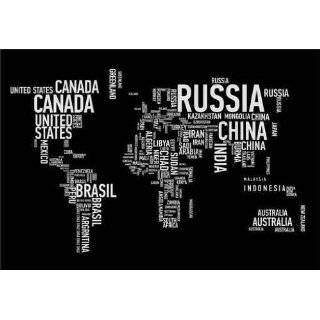   Art Decal Sticker World Map Globe Earth Country #131 