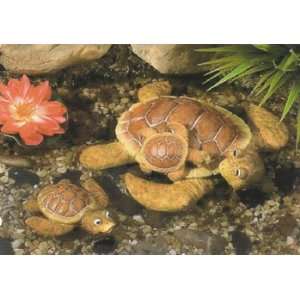 Pond Floating Tortoise Turtles Family Yard Decor Patio 