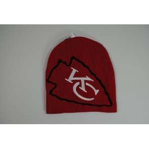  Kansas City Chiefs Red Big Logo Beanie Cap Winter Hat 