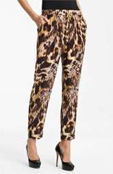 Yigal Azrouël Leopard Print Silk Crepe Pants $595.00