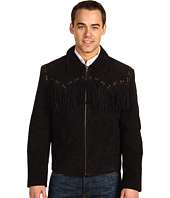 Scully   Suede Fringe Jacket with Lacing and Grommets