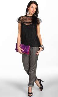   and charm when you pair these elegant pants with a delicate lace top