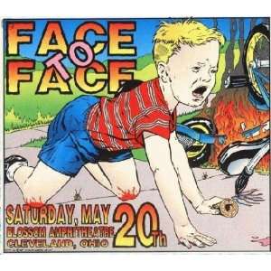    Face To Face Cleveland 1995 Gig Poster SIGNED KOZIK