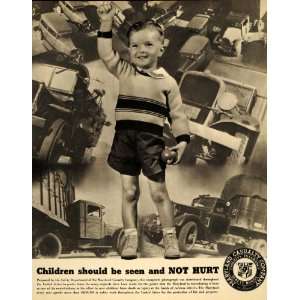  1935 Ad Maryland Casualty Insurance Safety Dept Child 