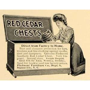   Southern Red Cedar Chests Trunks   Original Print Ad