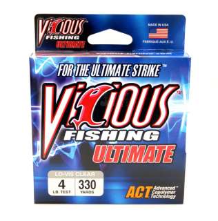 Ultimate Fishing Line Lo Vis Clear 25 LB Test (not shown 