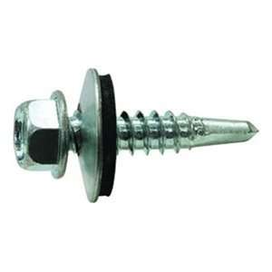   Head w/ Bonded Sealing Washer Self Drilling Screw Zinc #3 Point, Pack