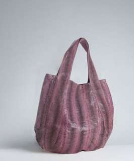 Beirn bubblegum snakeskin Jenna top handle bag