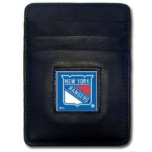  New York Rangers Leather Money Clip