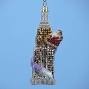 Pack of 6 Santa Claus At The Empire State Building Christmas Ornaments 