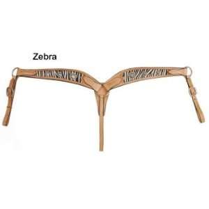  American Saddlery Cross Concho Breast Collar Zebra