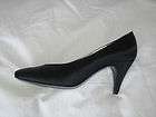 New Bruno Magli satin 6.5 61/2 6.5M pumps heels black Italian womens 