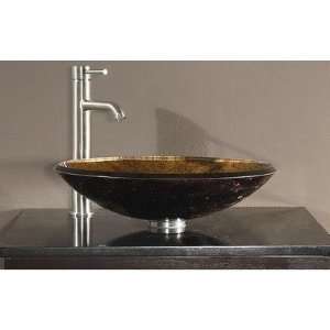  Avanity 5 x 18 Tempered Glass Vessel Sink