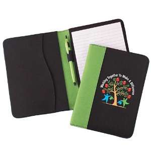   To Make A Difference (Green) Jr.Padfolio With Pen