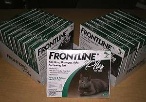 FRONTLINE PLUS For CATS 3PK NIB Sealed U.S.  EPA Approved  
