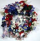 Festive, Beautiful Patriotic, indoor outdoor Wreath ( Fourth Of July )