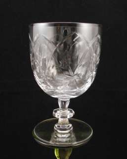 Libbey Rock Sharpe Lady Stuart #1015 Low Water Goblet  