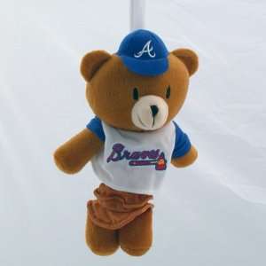  Braves Musical Plush Pull Down Bear Baby Toy