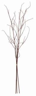 This set of 8 artificial red dogwood twig bundles make a beautiful 