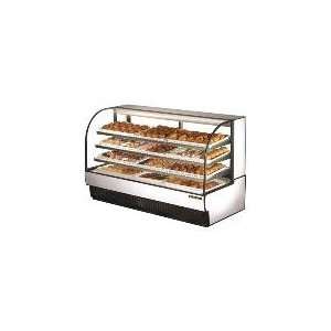 TRUE Refrigeration TCGD 77   78 in Curved Glass Dry Bakery Case, Glass 