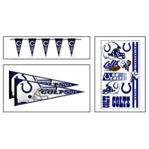  Indianapolis Colts Bronze Football Theme Party Supplies 
