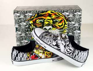 ED Hardy Men DETROIT Beautiful Ghost TIGER Shoes  