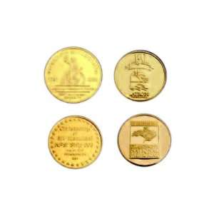 gauge   Custom golden brass 1 1/2 diameter coin.