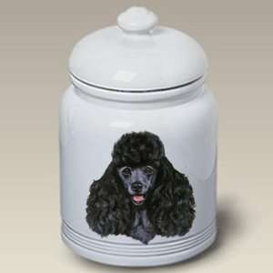    Poodle (Black) Ceramic Treat Jar 10 High #45006